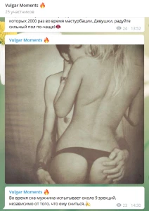 Telegram канал - Vulgar Moments