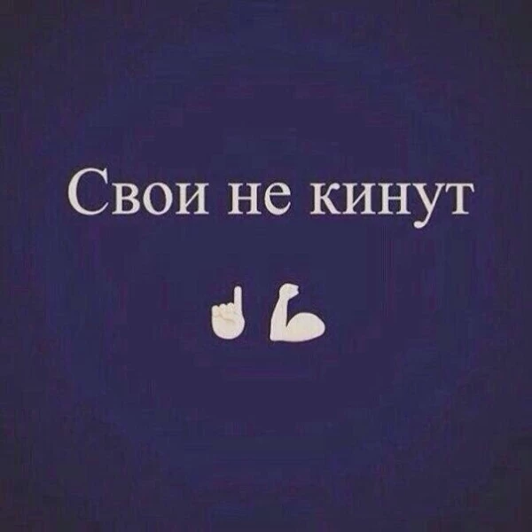 Свои не кинут